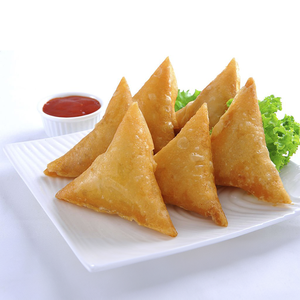 Samosa di verdure fresche surgelate con patate di fagioli cipolla carota cavolo IQF certificato al vapore fritto e tutta la parte lavorata - Product Image 3