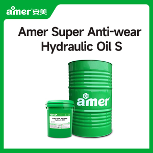 Amer High Viscosity High Pressure Heavy Duty Ash Free Anti Wear Hydraulic <strong>Oil</strong> S 32 46 68 100 150 for <strong>Excavator</strong> and Tractor - Product Image 1