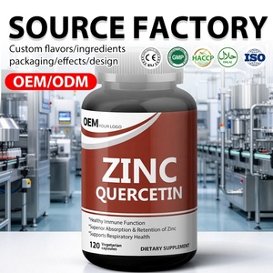 Suplemento de Zinc y Quercetina con Fórmula Personalizada para Hombres y Mujeres, Mejora la Inmunidad, Cápsulas de Zinc y Quercetina para el Cuidado de la Salud - Product Image 1