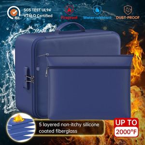 Bolsa de Seguridad Personalizada con Logotipo, de 3 Capas, Impermeable y Resistente al Fuego, para Documentos y Dinero, para el Hogar, la Oficina o Viajes, con Cerradura - Product Image 4