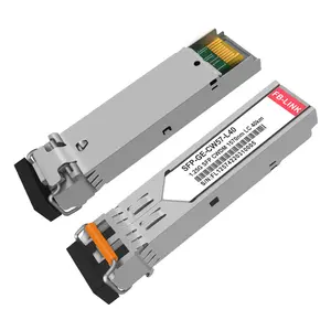 1.25G CWDM SFP 1270-1610nm 듀플렉스 LC 40km 소형 폼 팩터 핫 플러그 가능 광섬유 SFP 송수신기