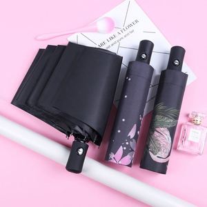 Parapluie de voyage en pongee anti-vent ultra-résistant (compact) – Petit, léger, portable, semi-automatique à trois plis - Product Image 2