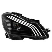 Pièces de modification automobile de style Maybach, ensemble de phares LED modifiés pour Mercedes-Benz Classe C W204, mise à niveau des phares
