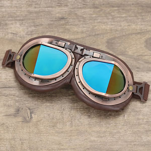 Nouveau rétro moto lunettes hommes Vintage Moto classique lunettes pilote <span class=keywords><strong>Steampunk</strong></span> coupe-vent anti-poussière lunettes Sports de plein air lunettes - Product Image 1