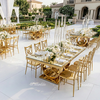 Sillas Apilables de Metal Resistente para Banquetes de Hotel con Estructura de Hierro para Bodas, Villas, Eventos en Parques - Muebles Comerciales al por Mayor