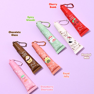 <span class=keywords><strong>Gloss</strong></span> à lèvres en gros, 6 couleurs, série de fruits colorés, dessin animé, <span class=keywords><strong>gloss</strong></span> à lèvres rafraîchissant et hydratant, protection solaire - Product Image 1