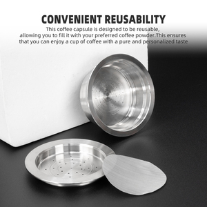 Pour <span class=keywords><strong>Lavazza</strong></span> Mio Easy Fill Espresso Filter Pod 1Pod 1Tamper Set Kit de papier filtre à Capsule de <span class=keywords><strong>café</strong></span> réutilisable pour Machines K-Cups - Product Image 6
