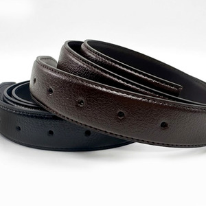 Sangle de ceinture de rechange en cuir de vachette véritable classique à 5 trous de 33 mm, fabrication coréenne, 120 cm, sans boucle, pièce de rechange compatible - Product Image 5