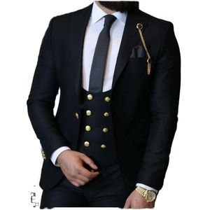 Vendita calda <span class=keywords><strong>uomo</strong></span> doppiopetto <span class=keywords><strong>verde</strong></span> pettinato vestito ultimo arrivo sposo <span class=keywords><strong>abito</strong></span> <span class=keywords><strong>da</strong></span> sposa per affari 3 pezzi traspirante - Product Image 2