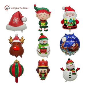 Globo de Aluminio con Diseño Navideño de Dibujos Animados, Decoración para Fiestas Navideñas, Globo de Helio - Product Image 1