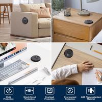 Tomas de corriente empotradas de EE. UU. de 2 pulgadas, tipo C, toma de corriente de escritorio, ojal de alimentación de escritorio, tira de alimentación empotrada de 20W PD de 20W