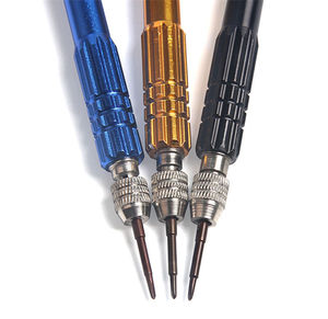 Taşınabilir Mini paslanmaz çelik onarım aletleri seti siyah renk oluklu çapraz tornavida gözlük kol saatçiler için aracı - Product Image 6