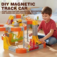 Circuit magnétique 3D de course automobile, ensemble de 117 pièces, système DIY, batterie au lithium, jouet éducatif, collection saisonnière en vente au détail