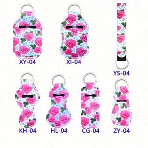 Wholesale Neoprene Wristlet Strap Key Holder Chapstick Holder <b>Customized</b> Wristlet Lanyard <b>Keychain</b> - Product Image 5