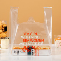 Sac rétractable en PE de qualité alimentaire, recyclable, pour emballage de petit-déjeuner, déjeuner, boulangerie, biscuits, avec fenêtre transparente