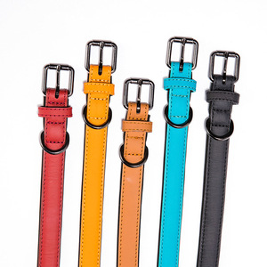Kalung Anjing Kulit Mewah Modern Sederhana Tahan Lama Ramah Lingkungan Anti Air Lembut Nyaman Ukuran Dapat Disesuaikan Logo Dapat Disesuaikan - Product Image 2