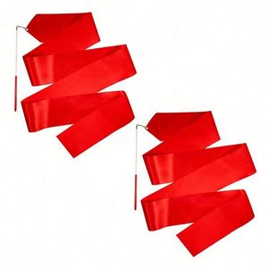 Varita de Baile Personalizada de Alta Calidad con Cinta Arcoíris, Palo Giratorio, Bandera de Mano para Niños y Adultos, Estandarte con Logotipo, Diseño de Impresión Personalizada - Product Image 5