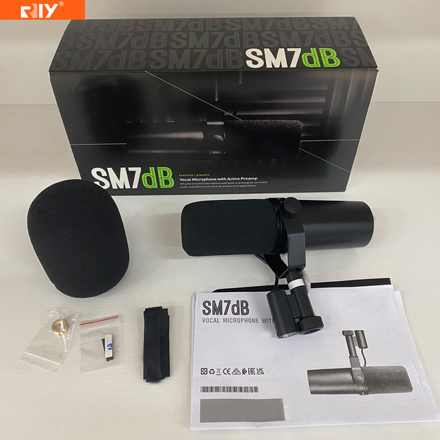 SM7dB Professional Studio Live Wired Cardioid Dynamic Microphone Active Preamp High Versatile for Unrivaled Audio Reproduction