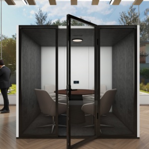 <span class=keywords><strong>Cabine</strong></span> <span class=keywords><strong>insonorisée</strong></span> portable pour bureau, installation rapide, studio de <span class=keywords><strong>musique</strong></span>, bibliothèque, salle d'étude, cabines vocales - Product Image 4