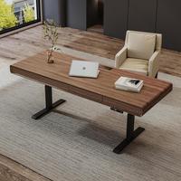 Bureau de travail multifonctionnel en bois massif, ergonomique, sur mesure, avec hauteur réglable et capacité de charge élevée