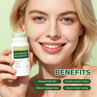 Stick de baume multi-usages au cactus pour le visage, effet rafraîchissant et décongestionnant, minimiseur de pores, pour pores dilatés et peau gonflée, marque privée