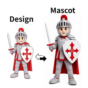 Disfraz de Mascota de Guerrero Caballero de Dibujos Animados, Personalizado, Resistente, con Espada y Escudo, MOQ 1 Pieza, <span class=keywords><strong>Beki</strong></span> - Product Image 4
