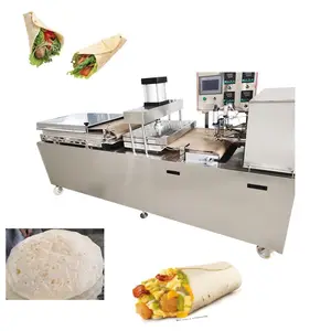 Leveranciers Gas Volautomatische Chapati Roti Bloem Tortilla Elektrische Pannenkoek Een Crêpe Maker Lavash Making Machine Voor Thuis