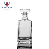Carafe à whisky sérigraphiée 750 ml avec bouchon, vente chaude, meilleur prix direct usine Chine pour Tequila et Whisky