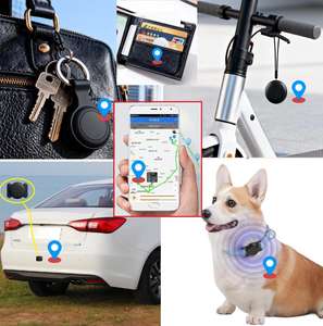 Traceur <span class=keywords><strong>GPS</strong></span> Airtag IOS pas cher, traceur pour animaux de compagnie avec étui en plastique Bluetooth étanche IP67 pour chiens, chats, voitures et enfants - Product Image 2