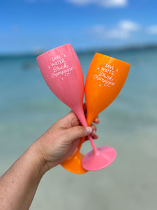 Unbreakable acrilico Champagne vetro di <span class=keywords><strong>plastica</strong></span> rosa bicchiere di vino tazza su misura Logo colore Design classico calice - Product Image 2