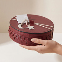 Boîte cadeau vide en cuir personnalisée, boîte en carton de luxe pour chocolats du Ramadan, boîte à bonbons pour la Saint-Valentin, emballage pour dattes