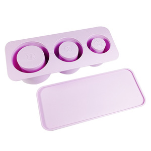 Bán Buôn Chất Lượng Cao 3 Trong 1 Dễ Dàng Tách Silicone Vòng Ice Lưới Cube Làm Khuôn Khay Nước Đá Cho 20 30 40 Oz Cốc Cốc - Product Image 6