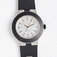Montre mécanique de plongée sportive en alliage d'aluminium 40 mm avec cadran écaillé mat, verre saphir, alarme et fond en titane style numéro porte-bonheur