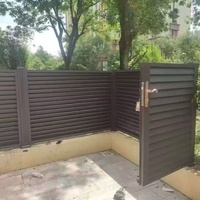 Nouveaux Panneaux de Clôture en Aluminium 2025 – Clôture de Sécurité Moderne en Aluminium Noir Thermolaqué pour Cour et Patio