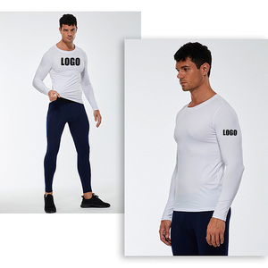 Camiseta Lisa de Cuello Redondo de Secado Rápido, Manga Larga, Deportiva, Casual, para Hombre, con Estampado Personalizado, Camisetas Personalizadas al por Mayor con Logotipo - Product Image 3