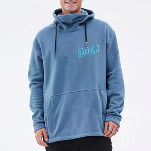 Nouveau sweat à capuche de ski en polaire sherpa avec poche avant, motif feu sur le dos et les manches, sweat à capuche intégral pour femme, modèle 2026 - Product Image 1