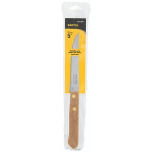 Coltello arrosto seghettato CUCH-M52 Pretul con manico in legno di qualità Premium da 5 \"