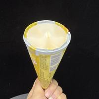 Helado de Frutas Crujiente al por Mayor Directo de Fábrica, Helado de Múltiples Sabores de Frutas, Cono de Waffle, Fabricante de Helados Congelados
