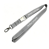 Lanières d'aviation réfléchissantes, mini-lanière de ceinture de sécurité avec ligne réfléchissante tissée, lanière en polyester pour pilote Airbus Boeing
