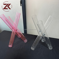 Vase en verre transparent ZKAI, design unique, moderne et élégant, de haute qualité, pour les mariages, les fêtes, la décoration de table à la maison et à l'hôtel