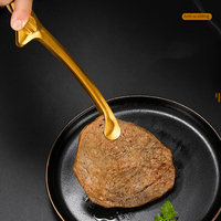 Pince à épiler en acier inoxydable doré Clips pour barbecue Ustensiles de cuisine Pinces à nourriture Ensemble d'ustensiles de cuisine pour marmites publiques Buffet Cuisine Alimentaire