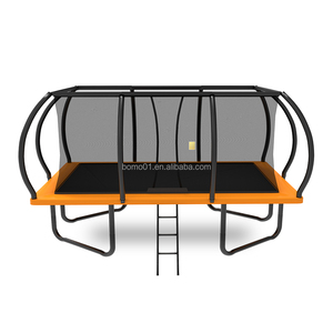 <span class=keywords><strong>Trampoline</strong></span> rectangulaire de grande taille Zoshine, 17 pieds de long, 10 pieds de large, <span class=keywords><strong>trampoline</strong></span> de gymnastique carré avec <span class=keywords><strong>filet</strong></span> de sécurité et poteau incurvé - Product Image 5