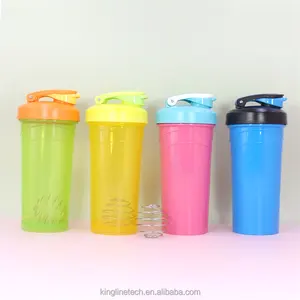 NEW Design 700ml Custom Logo Gym Bottle Fitness Sports Plastic Gym Protein Shaker Bottle