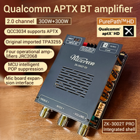 WUZERVON-Placa amplificadora de potencia digital de 2,0 canales, Qualcomm QCC3034 BT, APTX, 300W + 300W, PCM5102, Chip decodificador