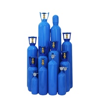 Ensemble de bouteilles d'oxygène avec régulateur, débitmètre, chariot portable, en acier sans soudure, haute pression, pour usage médical, vente en gros