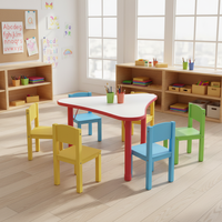 Bureau ergonomique moderne en plastique Bo Jiao pour enfants : apprentissage, repas, jeux, chambre, garderie, salon