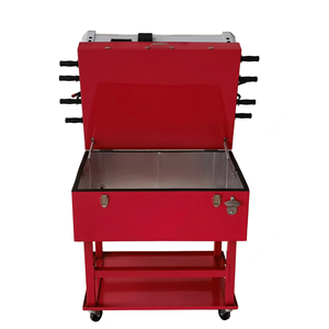 Carrito Enfriador de Hockey con Ruedas de 63L, Superventas, Nevera Metálica para Mantener Frío, Caja Refrigeradora con Ruedas para Exteriores - Product Image 4