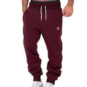 <span class=keywords><strong>Pantaloni</strong></span> Sportivi da <span class=keywords><strong>Uomo</strong></span> Primaverili con Fodera in Pile e Bordo in Pelliccia, Coulisse e Leggera Elasticità, Vita Media, in Cotone, Casual e per il Tempo Libero - Product Image 2