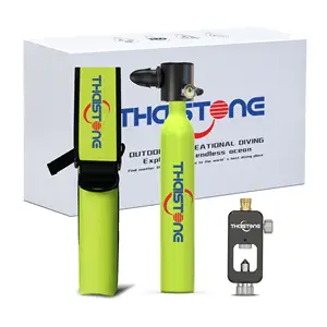 Thaistone eqipment olahraga bawah air, kualitas baik untuk snorkeling 0,5 l tangki selam scuba mini neon hijau