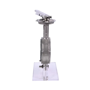โรงงานจีน ราคาดีที่สุด ผลิตตามสั่ง ซีล PTFE แบบหนีบสแตนเลส ทนอุณหภูมิสูง ทนสารเคมี D71F-16P วาล์วผีเสื้อแบบ Low Butterfl - Product Image 3